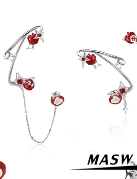 MASW Original Design Luxury Temperament Red Apple Earrings For Women Party Gifts 2025 Trend New Modern Jewelry Accessories - Aliexpress - FashionsVida