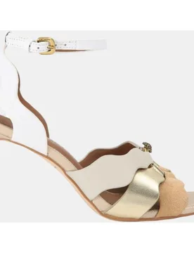 Sandalias de tacón de mujer Sun Wave de piel con cierre de hebilla - Kurt Geiger - FashionsVida