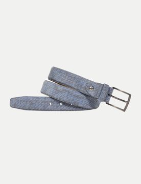 Ledergürtel Floris LightBlue Blau 105