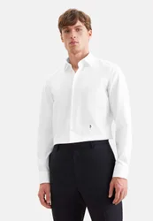 Slim Business Hemd Uni Weiß 38