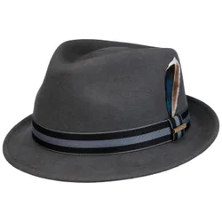 Galento Trilby Wool Hat by - grey - Size: M (56-57 cm)