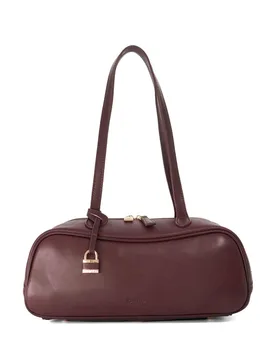 Suede Long Handle Bowler Bag Burgundy female - Dune london - FashionsVida