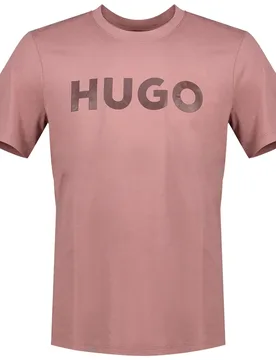 Hugo T-shirt à Manches Courtes Dulivio 10229761 Red Light/Pastel Brown XL - Hugo Boss - FashionsVida