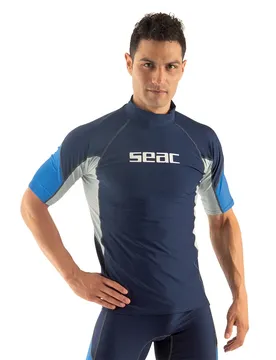 Rash Guard Manches Courtes Raa Evo Blue S Homme