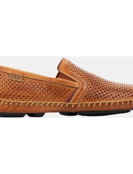 Mocasines de hombre de piel con elásticos laterales y plantilla extraíble - Pikolinos - FashionsVida