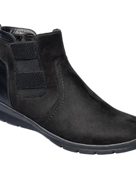 Komfort-Stretchstiefelette „Sandra“ 36 schwarz - wonderwalk - FashionsVida