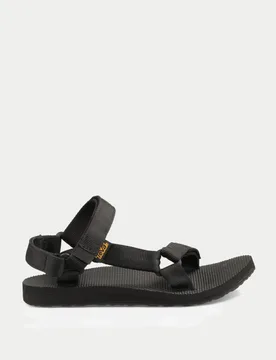 Original Universal Ankle Strap Flat Sandals Black female - TEVA - FashionsVida