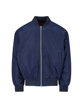 Men's Embroidered Ribbed Jacket