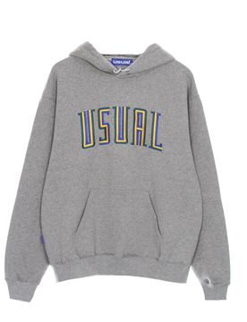 Felpa Cappuccio Uomo Stripe Hoodie Heather Grey