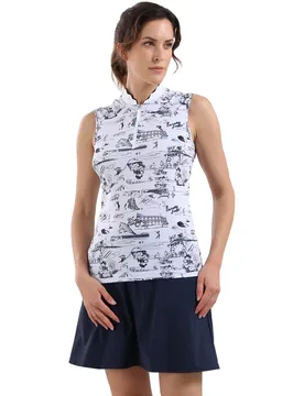 Chervo Polo Attractive, ärmellos, weiss/dunkelblau 34 - Chervò - FashionsVida