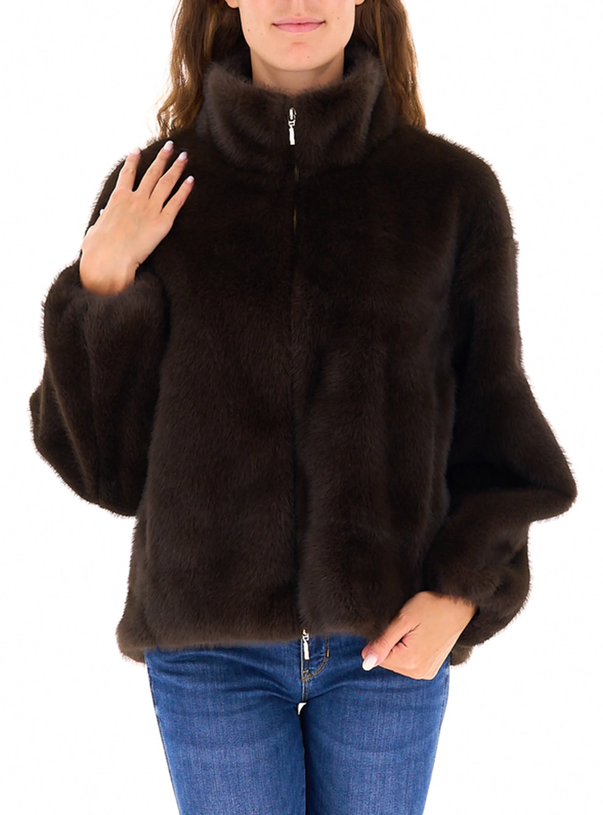 Finta pelliccia TESTA DI MORO 42 - CAPE HORN - FashionsVida