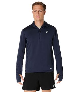 Sweat à capuche de course Road Winter bleu marine S