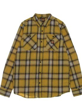 Camicia Manica Lunga Uomo Apex Shirt Mustard Check