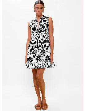 Vestido corto estampado con volantes - Lola Casademunt - FashionsVida