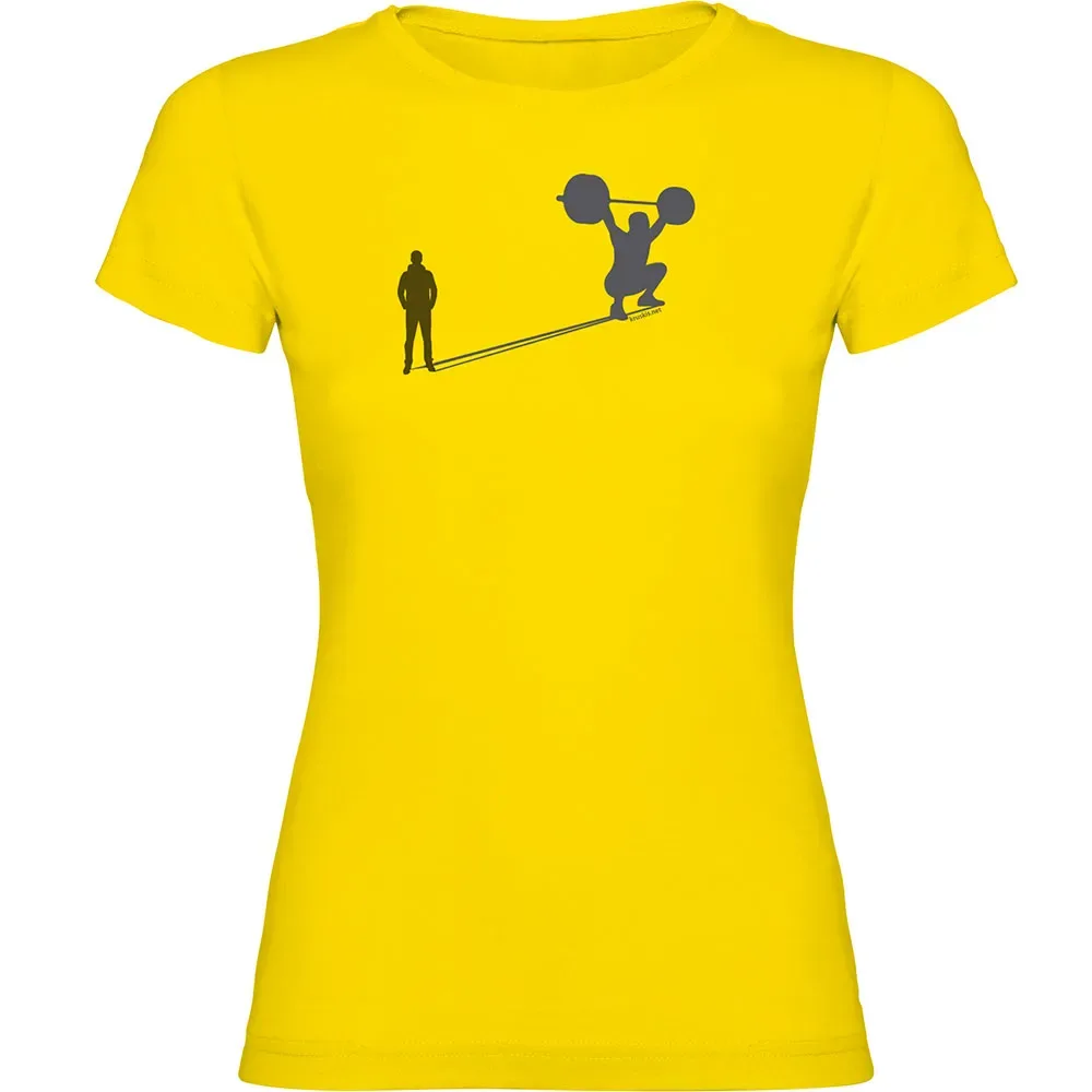 T-shirt à Manches Courtes Train Shadow Yellow XL - Kruskis - FashionsVida