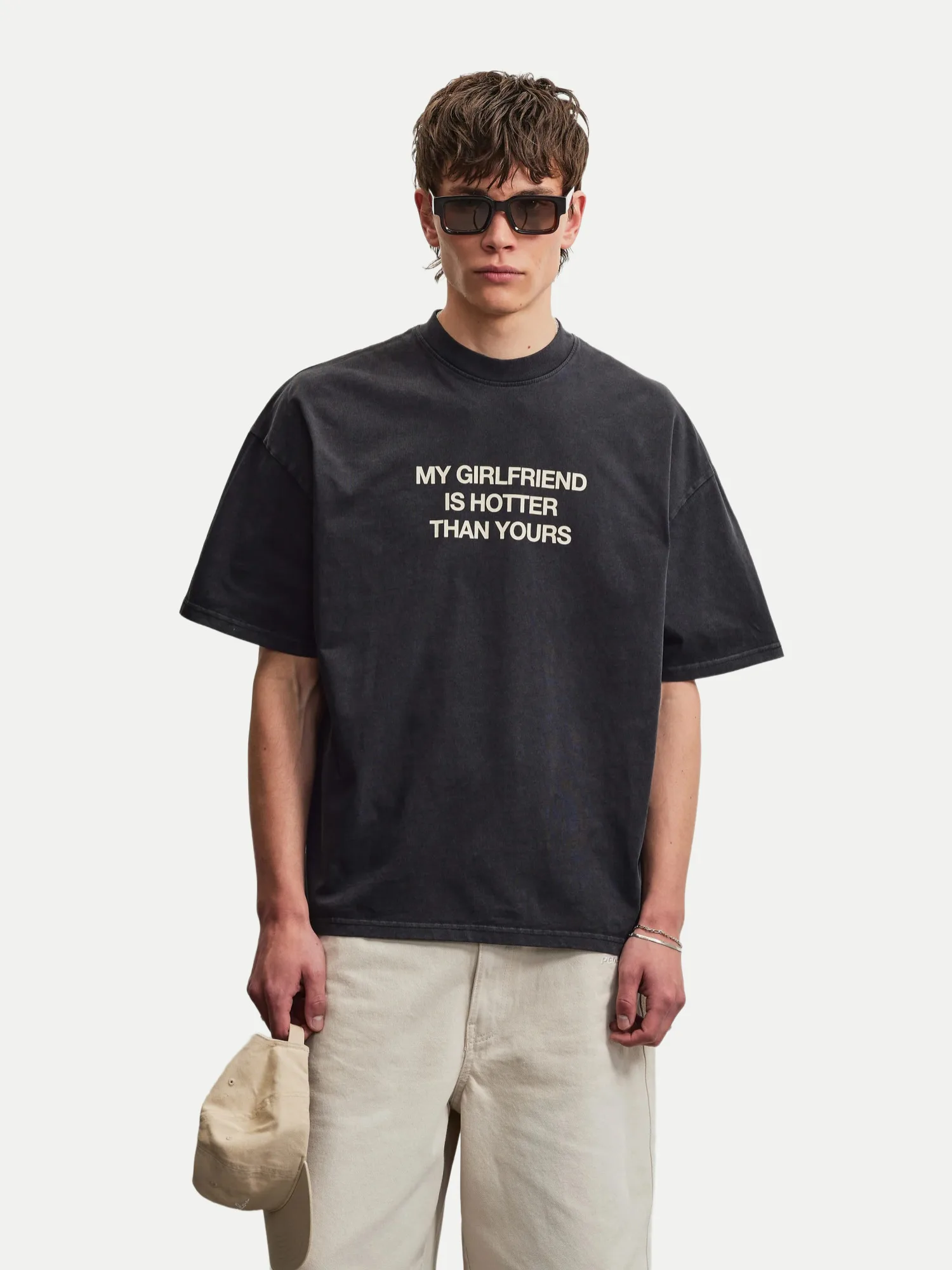 Boxy T-Shirt Lobos Schwarz XL - Pegador - FashionsVida