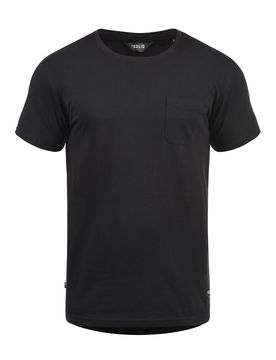 Solid Camiseta 'Bob' negro