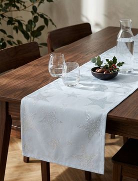 Runner da tavola con motivo natalizio - grigio scuro