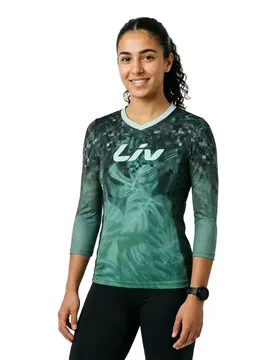 Maglia A Maniche 3/ Da Enduro Koa Green