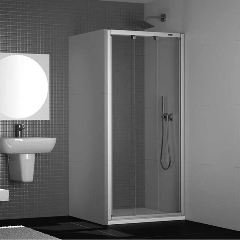 Mampara de ducha con 2 puertas correderas a la derecha Plus Evolution - Duscholux - FashionsVida