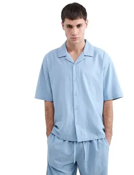 Chemise à Manches Courtes 30000370 Fluid Light Blue M