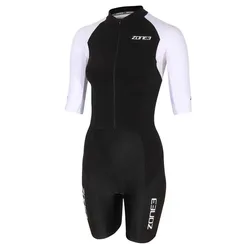 Trisuit A Maniche Corte Lava Long Distance Aero Black / White S