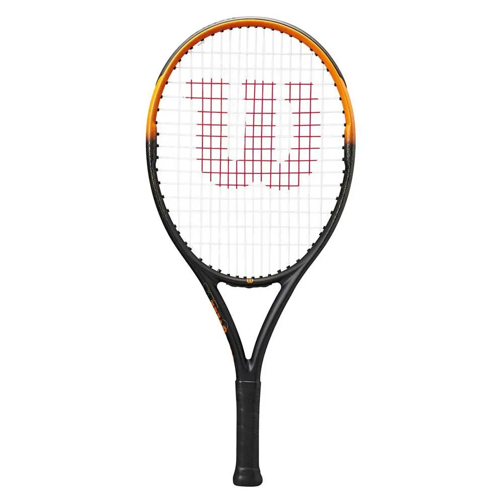 Burn Spin 24 Junior Tennis Racket Black / Orange / One Size - Wilson - FashionsVida