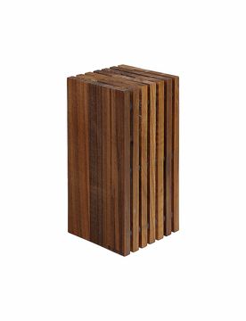 Messerblock 13x26cm Nussbaum braun baby