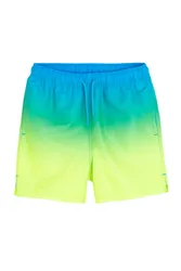 Gradient Drawstring Waist Kids Swim Shorts