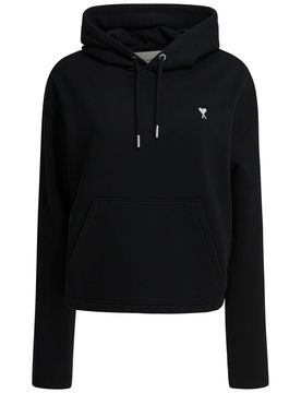 AMI PARIS Cotton Hoodie Sweatshirts