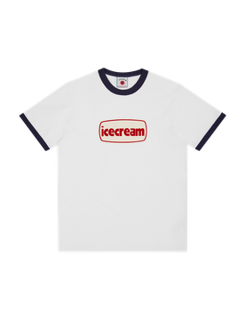 Icecream Tub Ringer T-Shirt - White