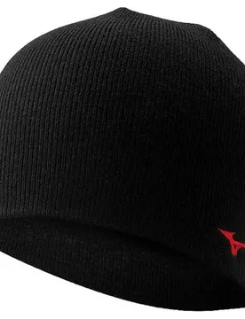 Bt Knit Beanie Black / Red One Size Men,Women - Mizuno - FashionsVida