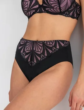 New Romance High Leg Knickers Black Mix female - Pour Moi - FashionsVida