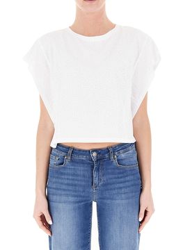 T-shirt con strass LIU JEANS BIANCO L