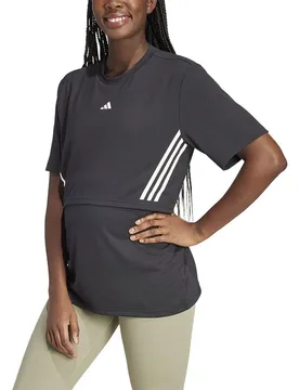 T-shirt à Manches Courtes Maternity Black S - Adidas - FashionsVida