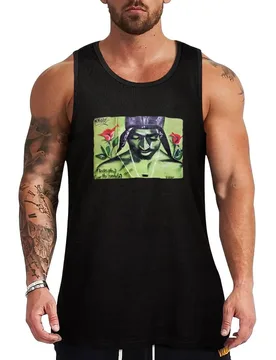 Graffiti Tupak A rose from the concrete in lime Tank Top Daily Casual Tank Top Relaxed Fit Sleeveless Summer - Aliexpress - FashionsVida