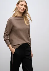 Basic Pullover female Braun