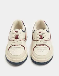 Kids' Low Top Skate Trainers (4 Small-2 Large) Burgundy Mix male