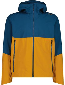 Man jacket fix hood chaqueta impermeable hombre Azul (50)