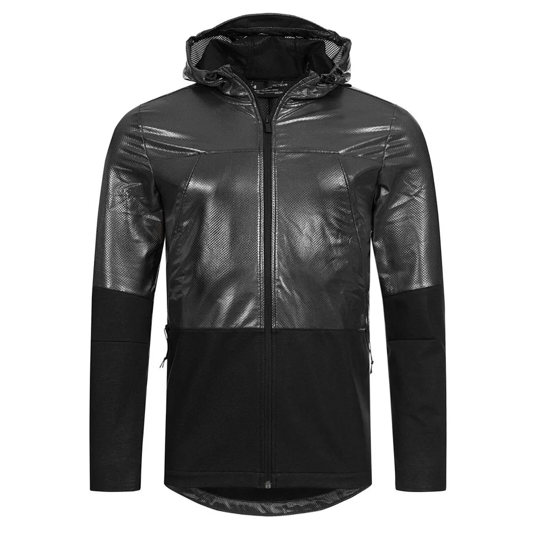 Unstoppable Mens Black Track Jacket Cotton - Size Small - Under armour - FashionsVida