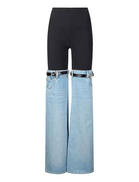 Coperni Pantaloni in denim ibrido