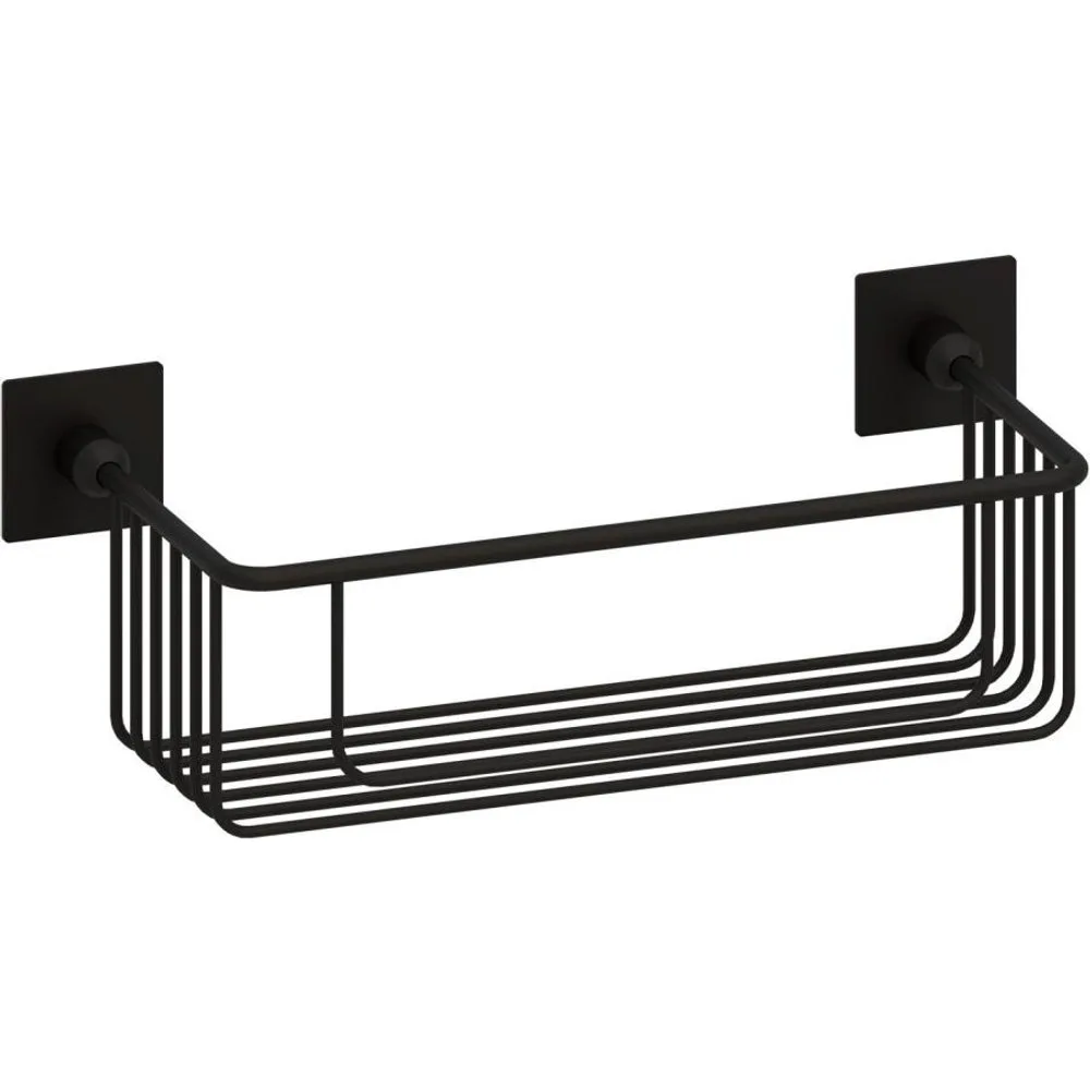 Jabonera de rejilla rectangular con plafón con adhesivo - Beltrán - FashionsVida