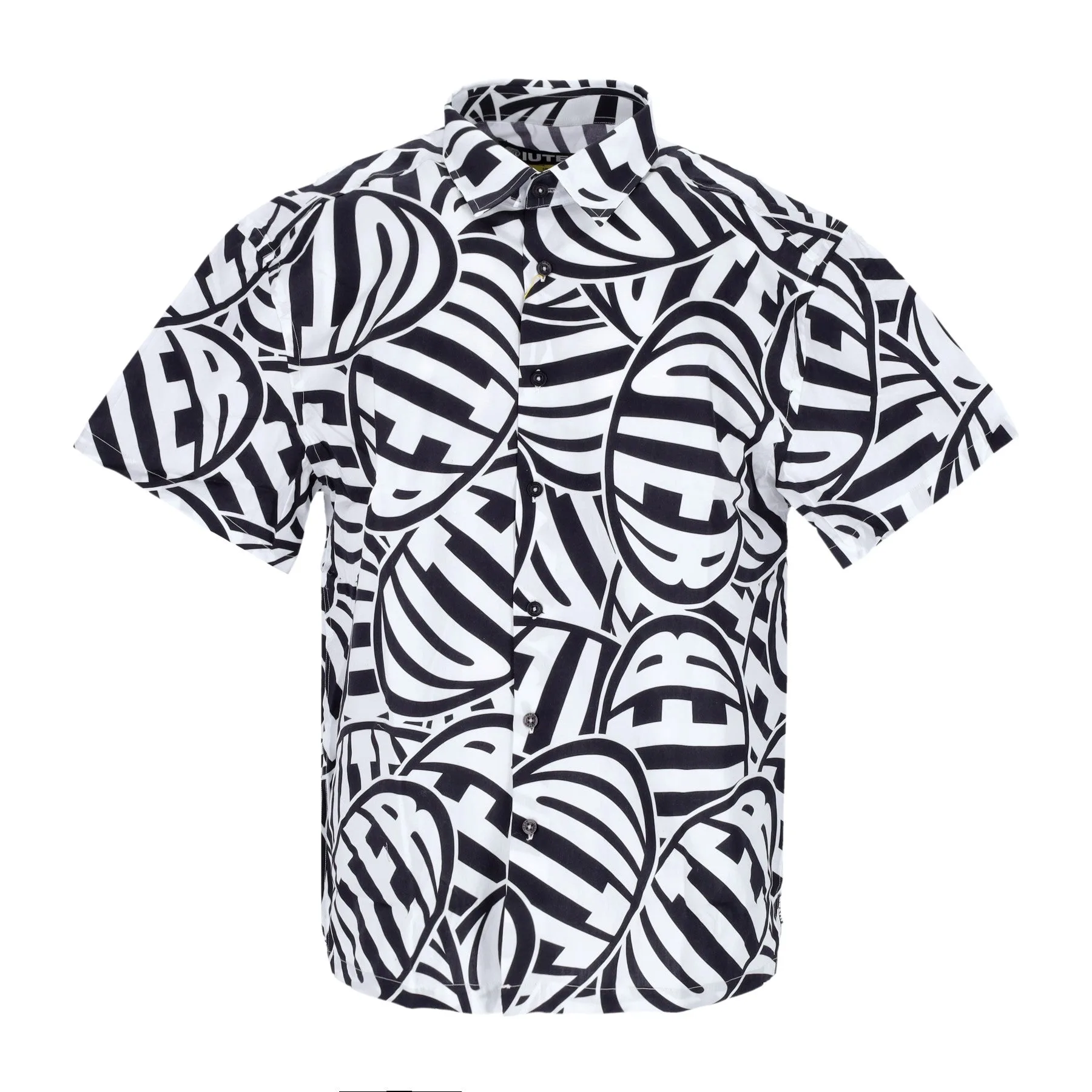 Camicia Manica Corta Uomo Hungry Shirt White - IUTER - FashionsVida