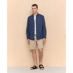 Bermuda algodón stretch de hombre con cordón