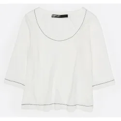 Camiseta de mujer manga 3-4 de algodón