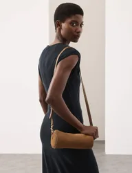 Suede Cross Body Bag Toffee female