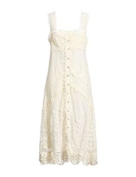 Midi-Kleid Damen Off white XL,XXS Damen