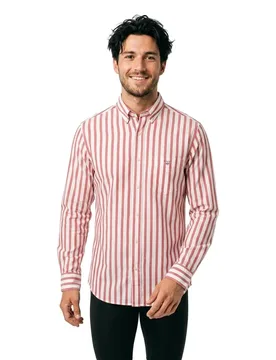Chemise à Manches Longues 3240039 Wide Poplin Lipstick Pink M - Gant - FashionsVida