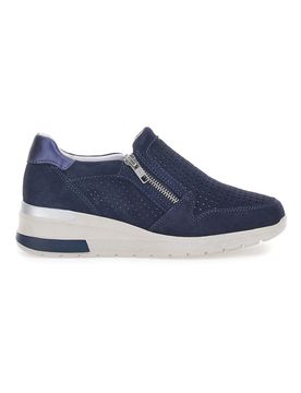 Sneakers Blu Con Zip 19832 39