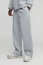 Herren Basic Jogginghose Mit Geradem Bein Grey Marl Größe XS